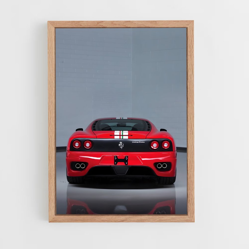 Poster La Précision Rouge – affiche Ferrari (vue 4)